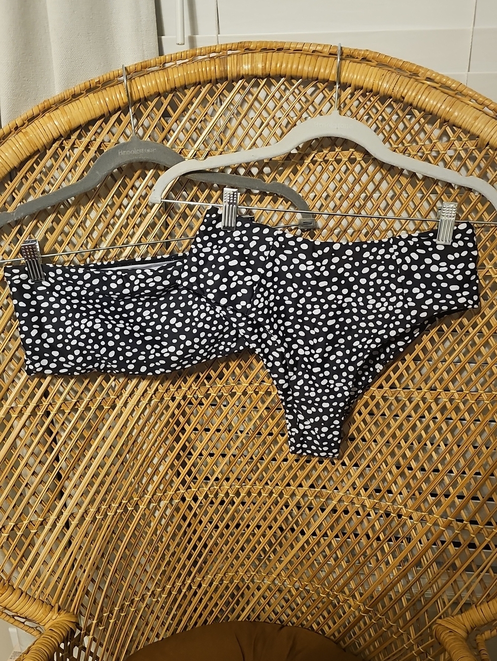 Amazon Black and White Leopard Print Bikini Size Medium
